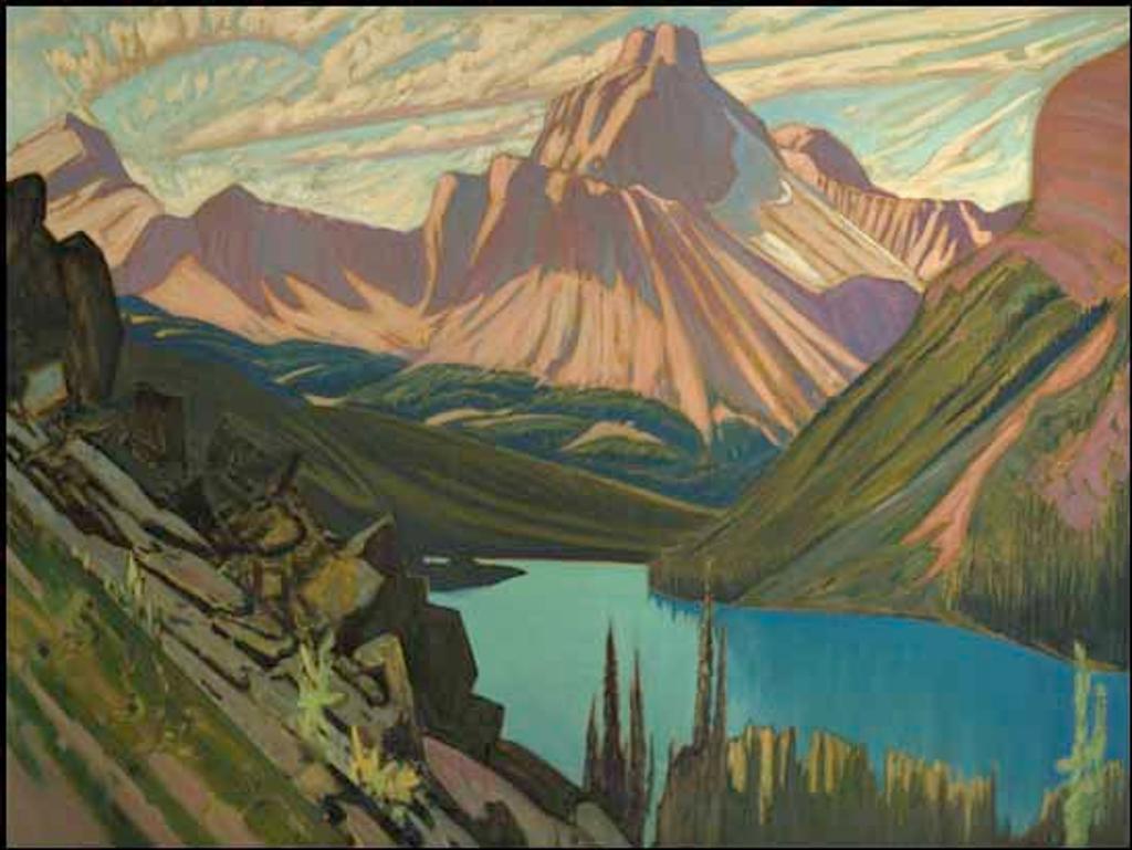 James Edward Hervey (J.E.H.) MacDonald (1873-1932) - Lake O'Hara and Cathedral Mountain, Rockies