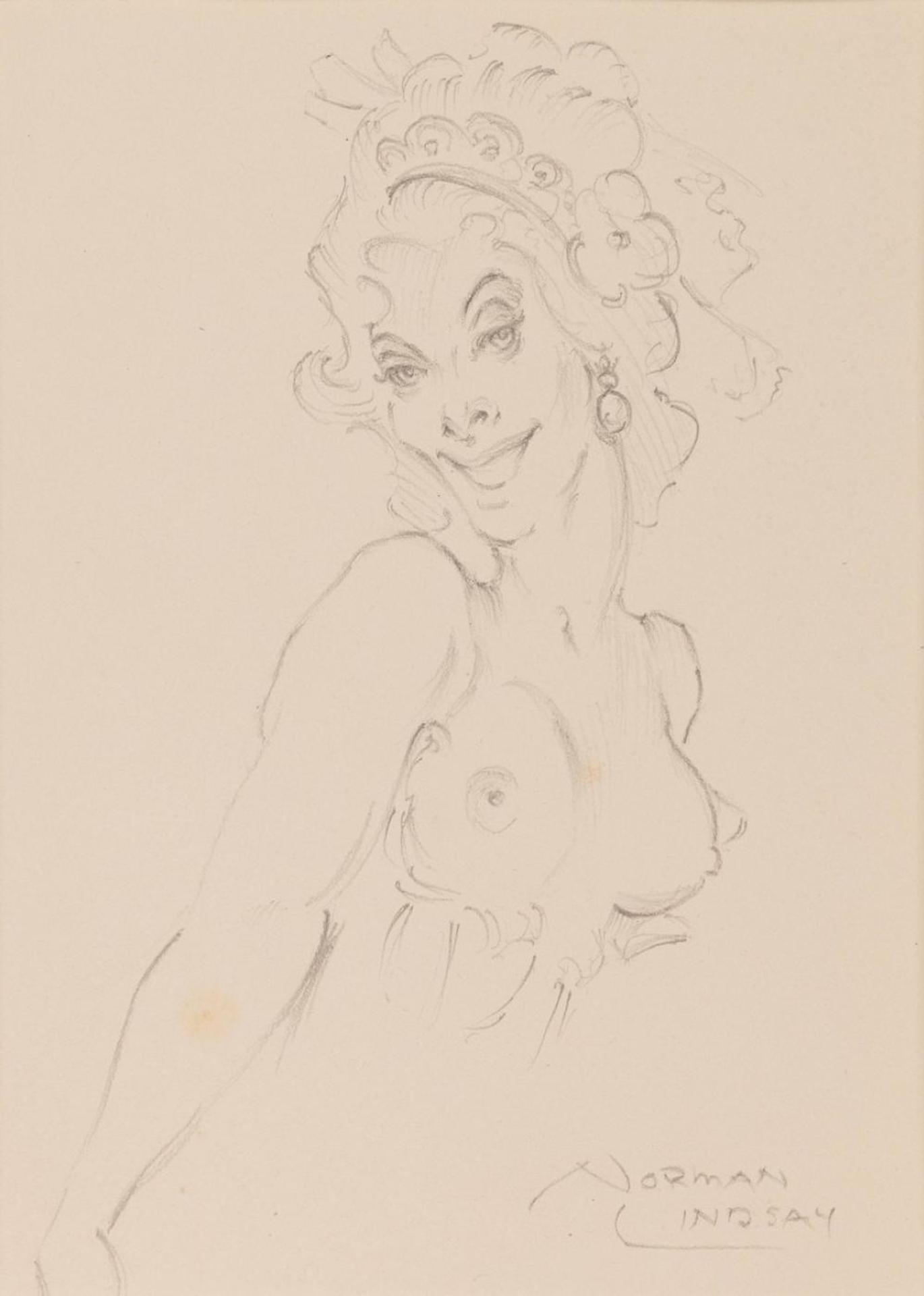 Norman Lindsay (1879-1969) - Possible Study for 'From the Moon'