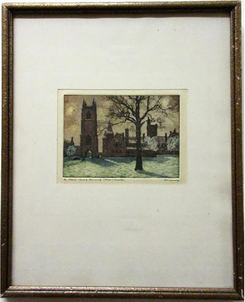 Nicholas Hornyansky (1896-1965) - The Soldiers Tower & University College (Toronto)