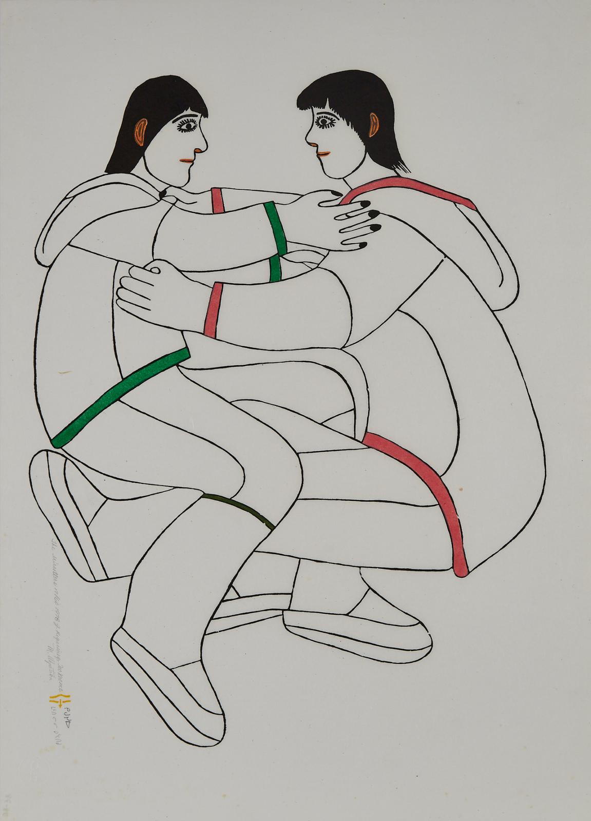 Janet Kigusiuq (1926-2005) - The Wrestlers