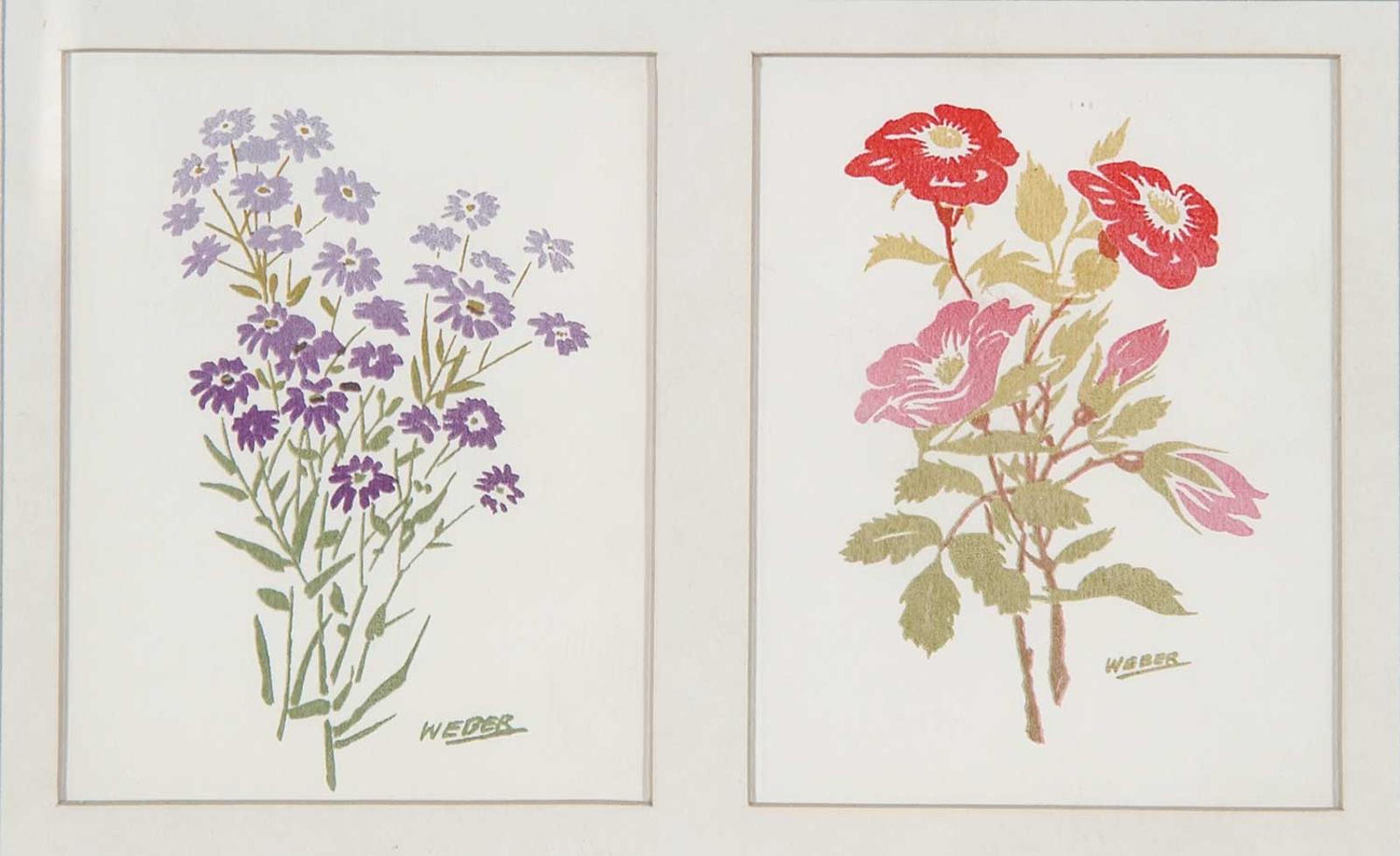 George Weber (1907-2002) - Untitled - Prairie Flowers