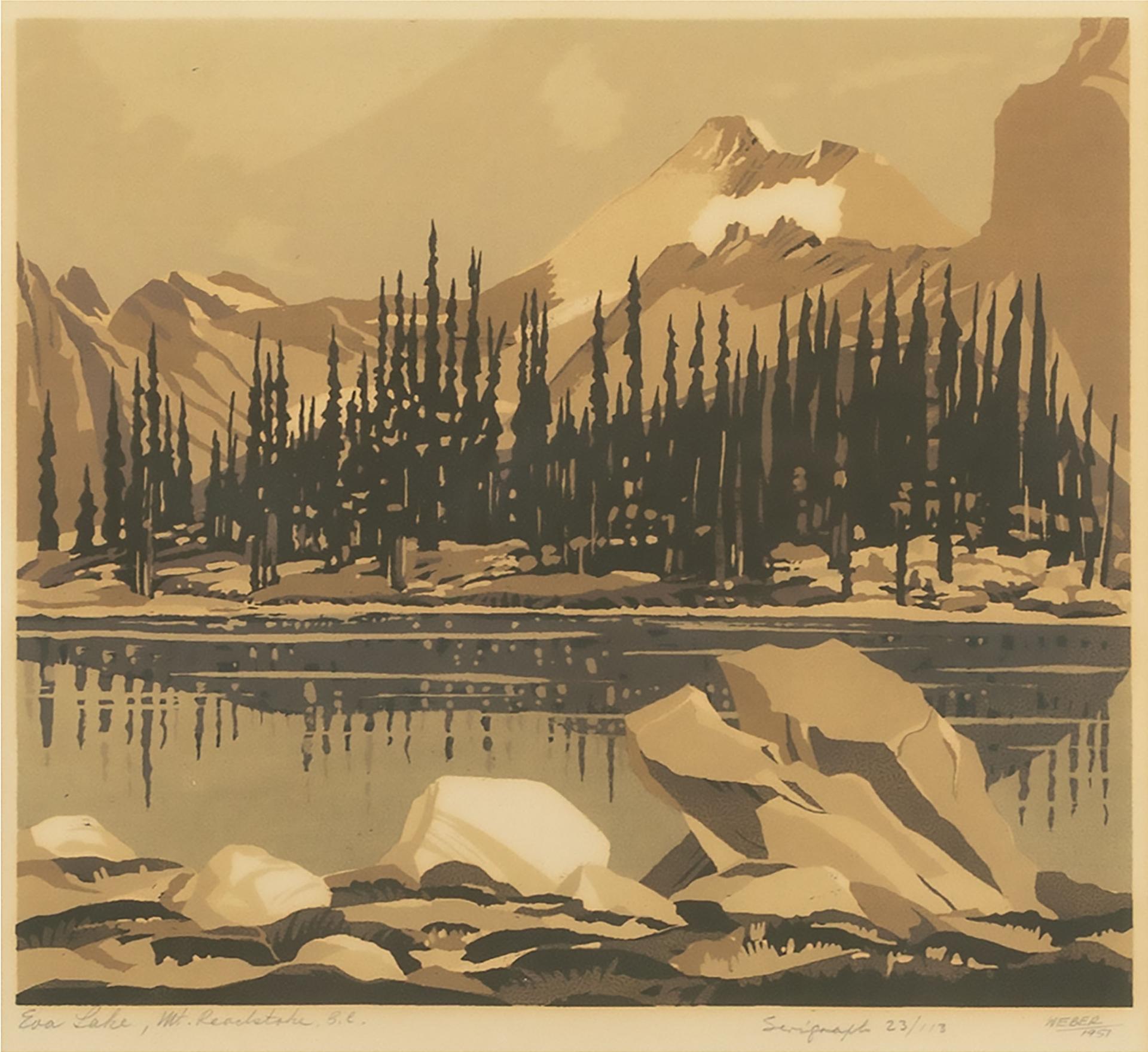 George Weber (1907-2002) - Eva Lake, Mt. Revelstoke, B.C, 1957