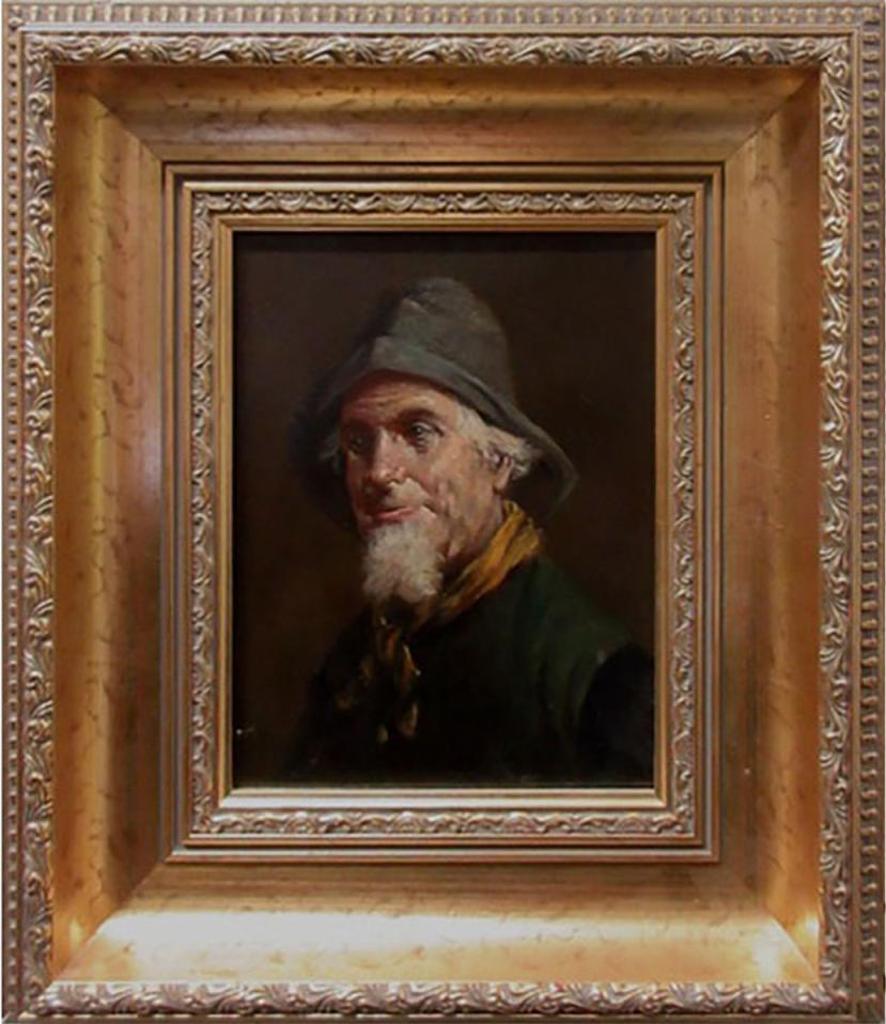 Lajos Kolozsvary (1871-1937) - Portrait Of A Fisherman