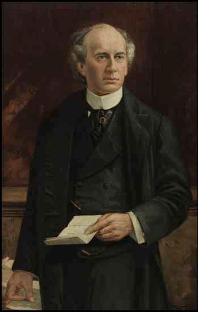 William Malcolm Cutts (1857-1943) - Portrait of Sir Wilfrid Laurier