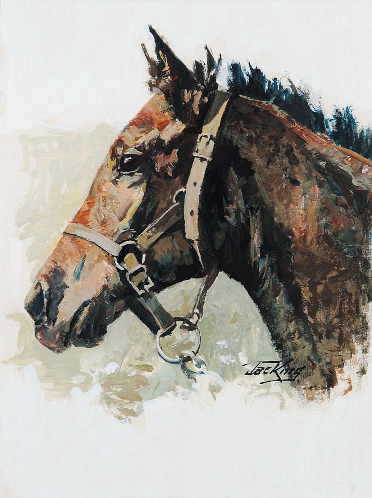 Jack [Jac] Elmo King (1920-1998) - Untitled - Portrait of a Thoroughbred