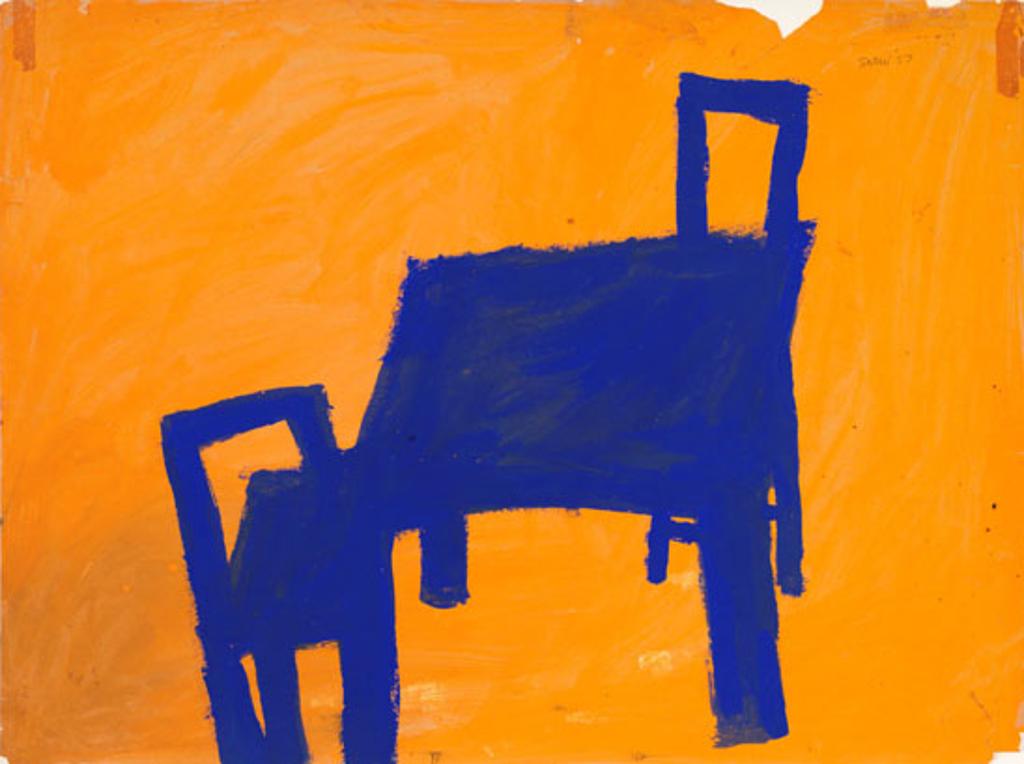 Michael James Aleck Snow (1929-2023) - Table and Chairs in Blue and Yellow