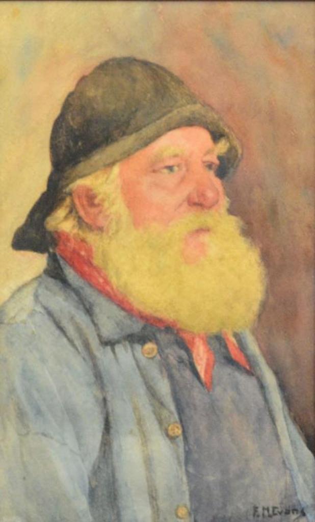 F.M. Evans (1859-1929) - Portrait of an Old Fisherman