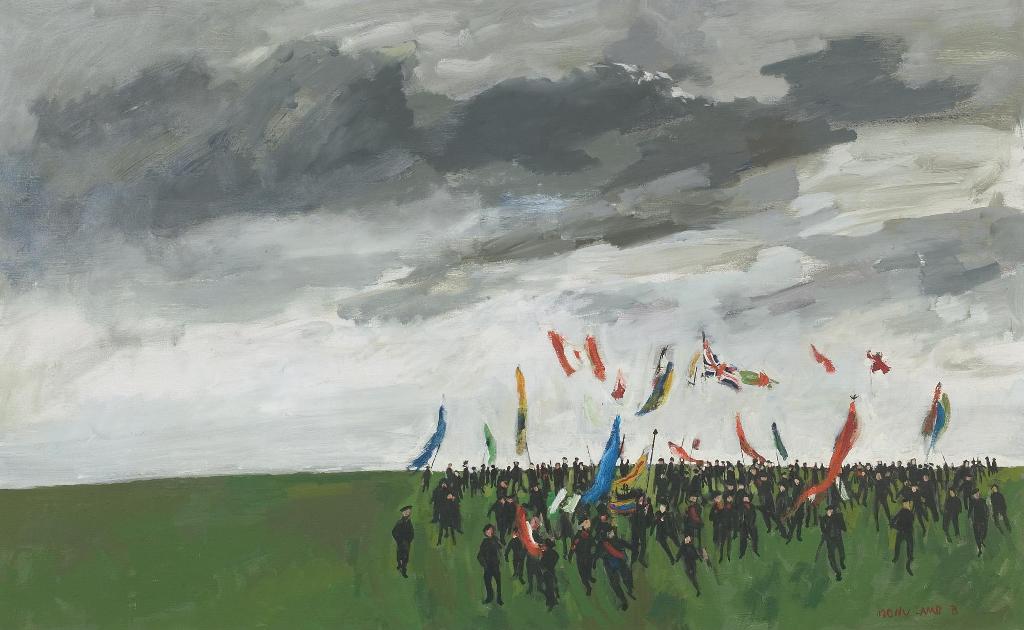 Molly Joan Lamb Bobak (1922-2014) - Scouts And Banners