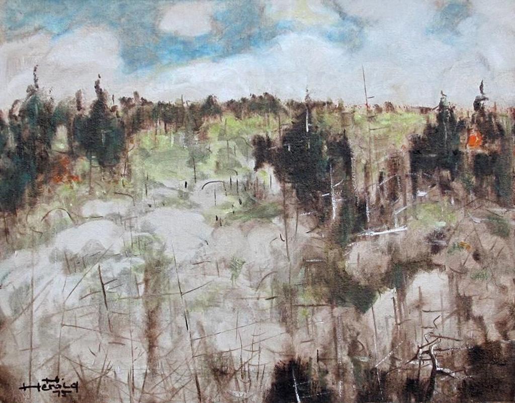 Hans Herold (1925-2011) - Forest Along Old Road To Waskeseiu (Sic)