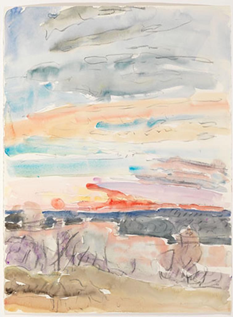 Dorothy Elsie Knowles (1927-2001) - Red Sun (03887/A81-0020)
