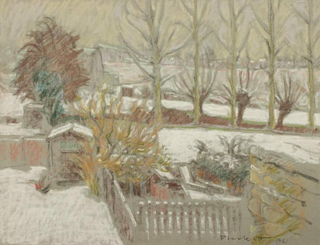 Joseph (Joe) Francis Plaskett (1918-2014) - Backyard in Winter