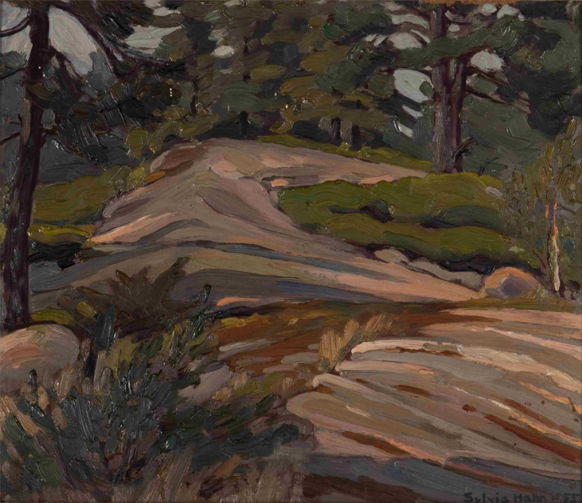 Sylvia Karen Hahn (1911-2001) - Untitled (1955) (Rocky Woodlands)
