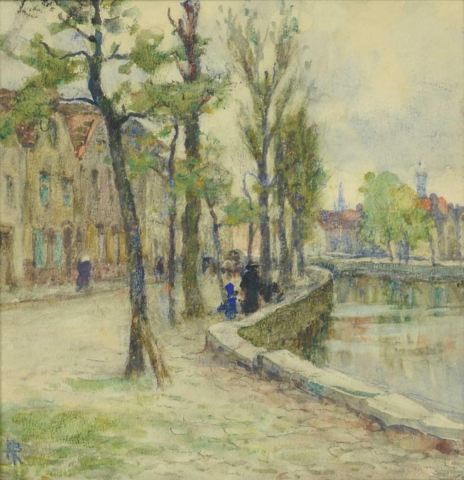 Nathaniel Hughes John Baird (1865-1936) - Quai Long, Bruges