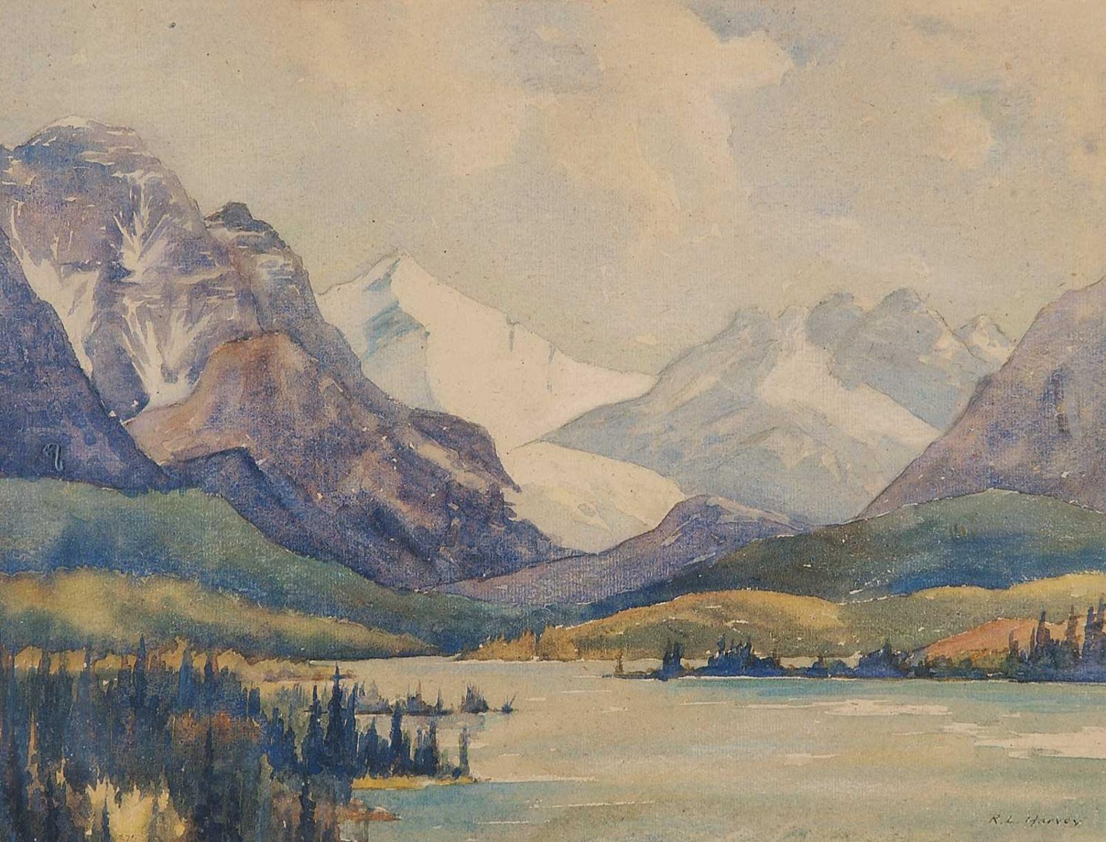 Reginald Llewellyn Harvey (1888-1963) - Untitled - The Rockies