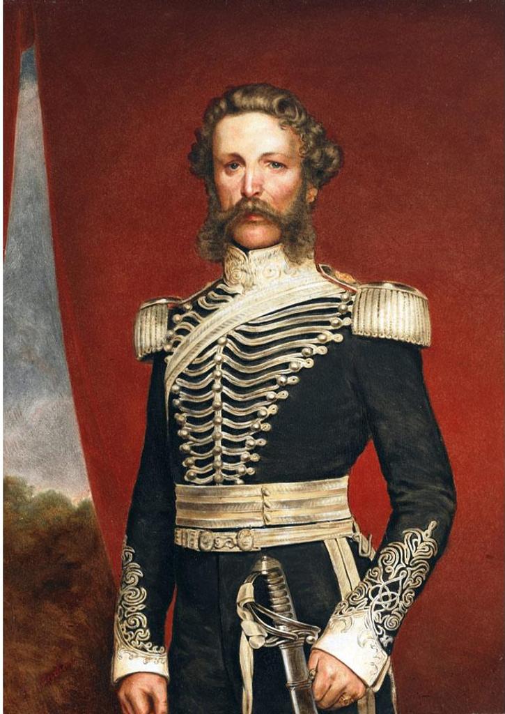 George Theodore Berthon (1806-1892) - Portrait Of Lieutenant Colonel George Taylor Denison Ii
