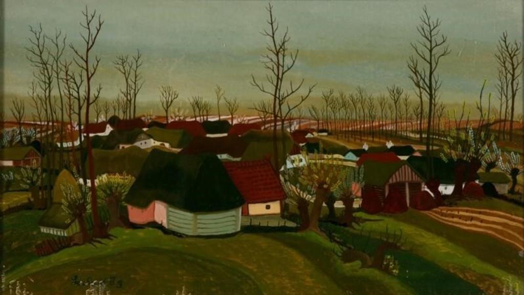 Ivan Lackovic (1932-2004) - Croatian Landscape, Early Spring