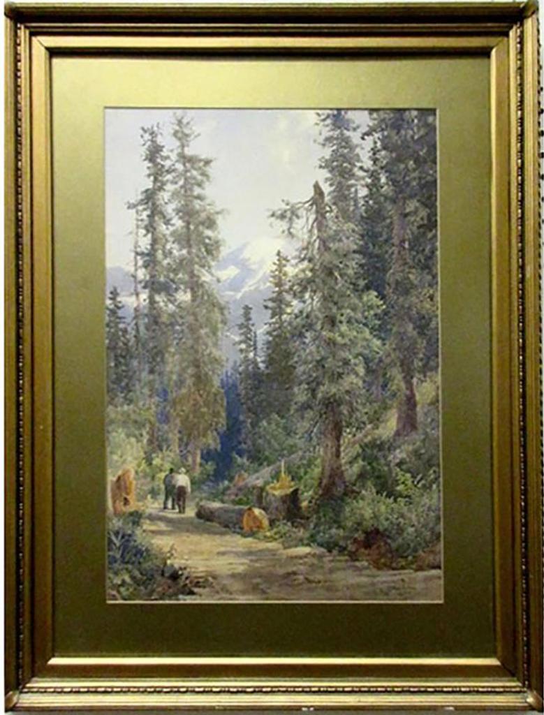Lucius Richard O'Brien (1832-1899) - Lumberjacks On A Woodland Path