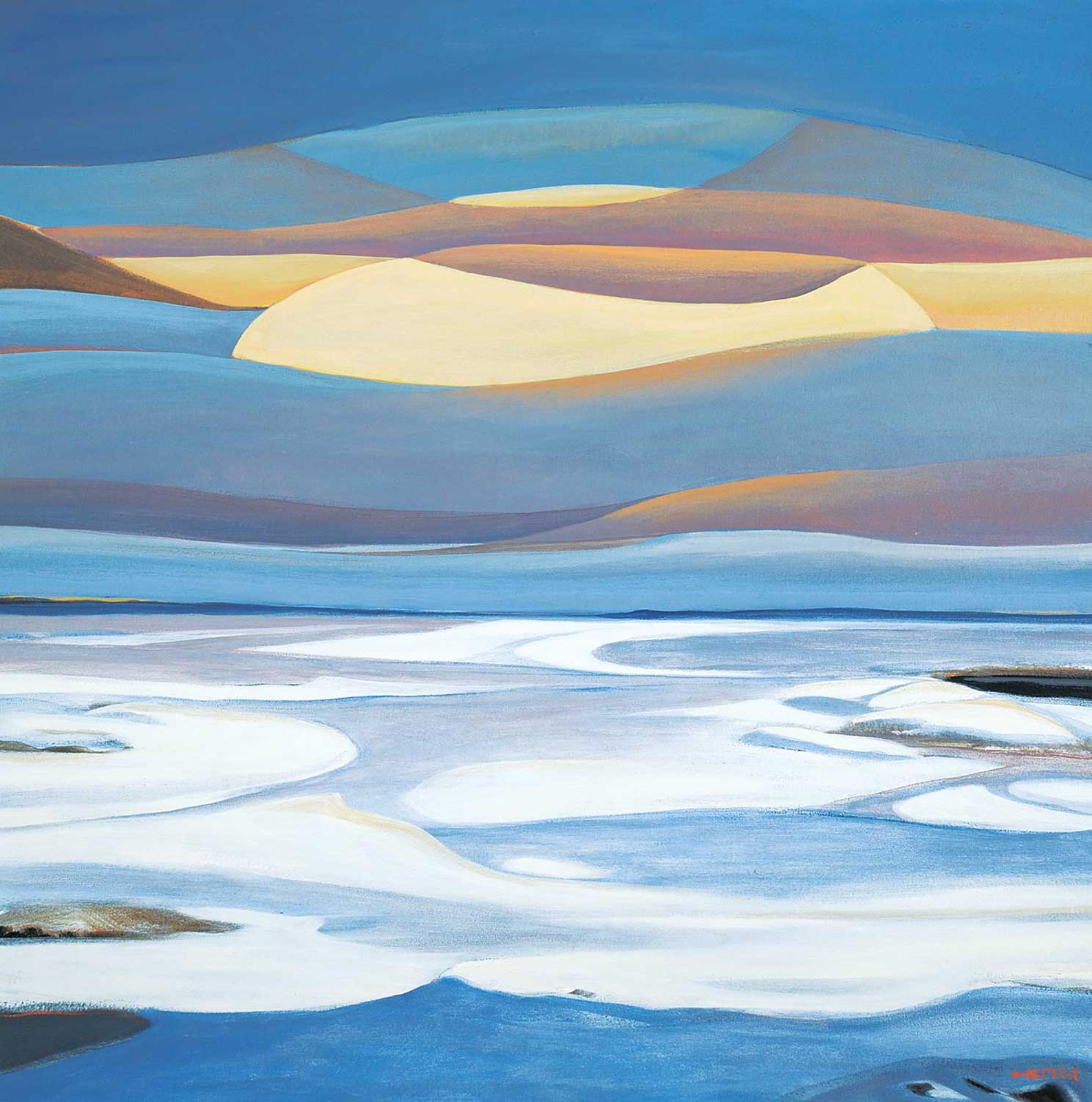 Hans Herold (1925-2011) - Sunset, Canadian Arctic