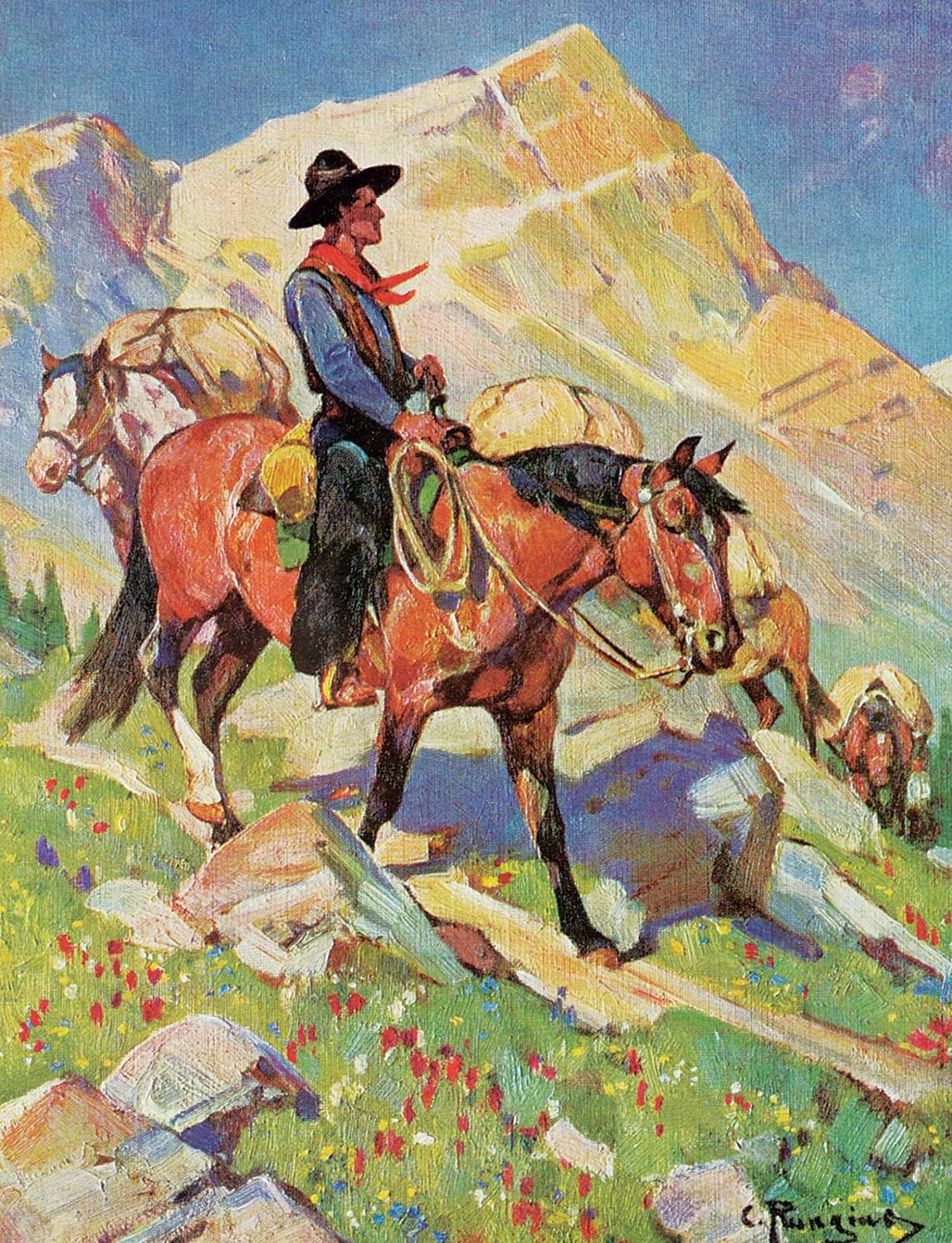 Carl Clemens Moritz Rungius (1869-1959) - Untitled - Trail Rider