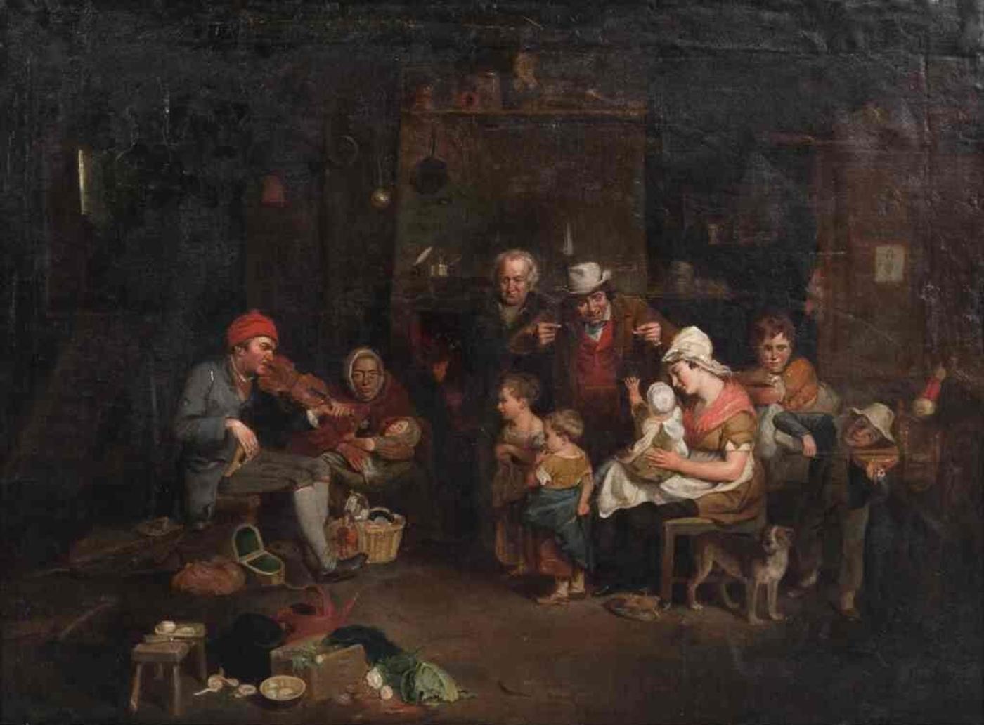 Circle of Sir David Wilkie (1785-1841) - The Blind Fiddler