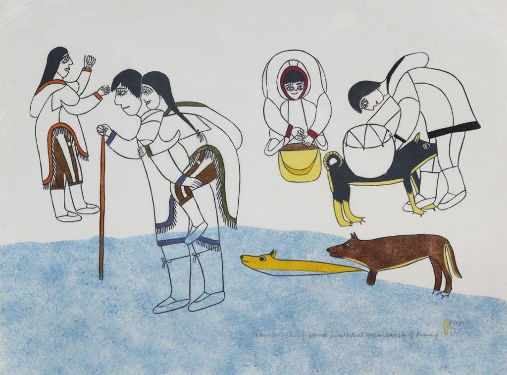 Janet Kigusiuq (1926-2005) - A Man Carried His Wife