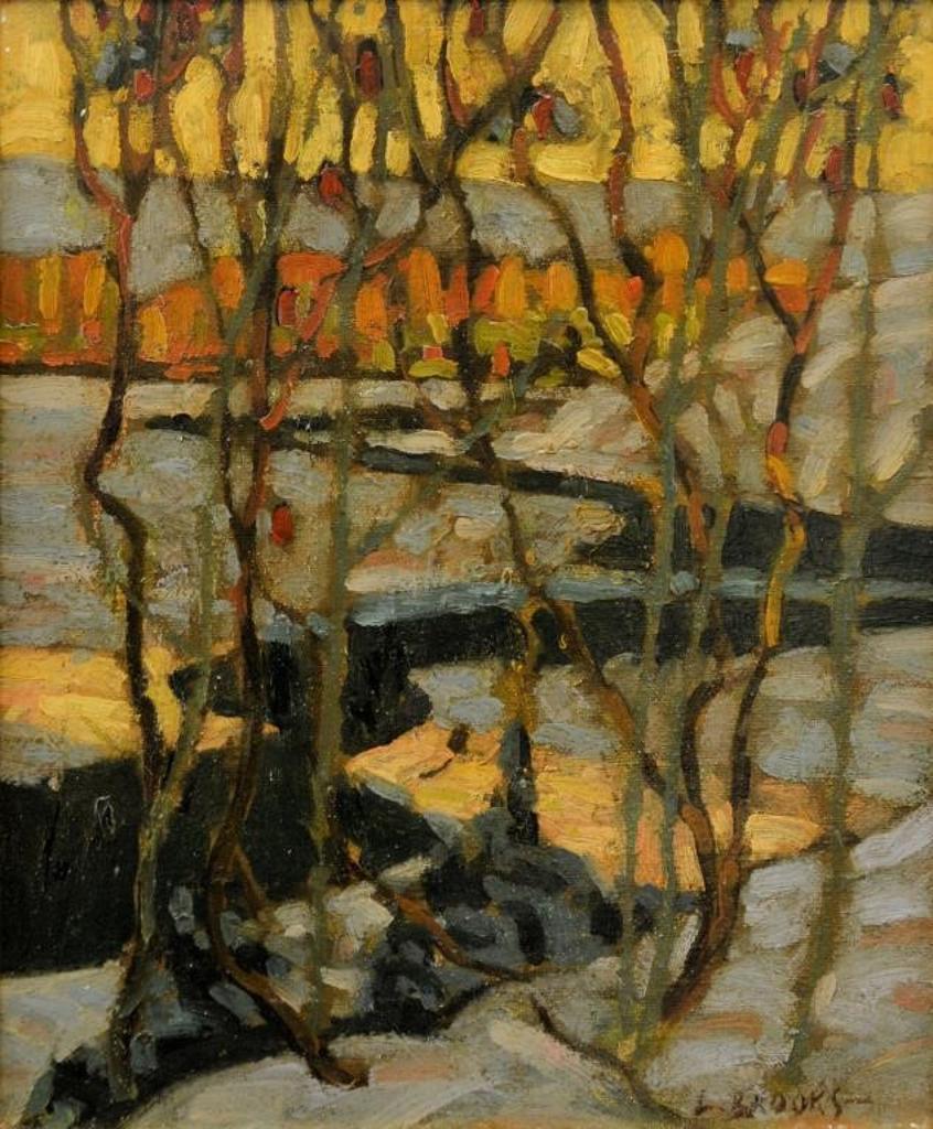 Leonard Brooks (1888-1955) - Winter Sunset, Study After Frank Carmichael