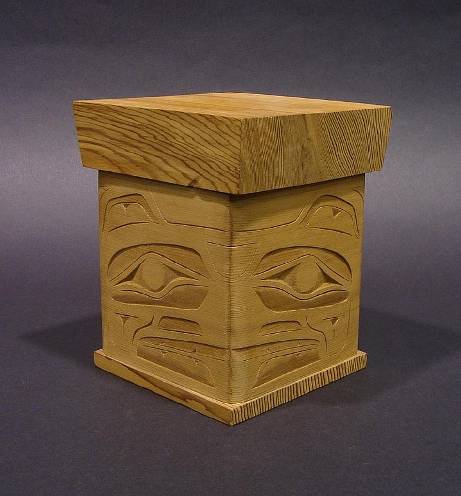 Joe Campbell - a carved cedar bentwood box