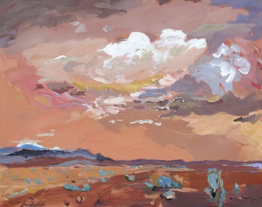 Ken Christopher (1942) - Sagebrush And Stormy Sky