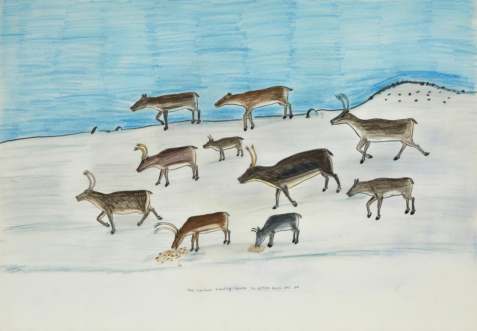 Martha Noah (1943) - Ten Caribou Heading North