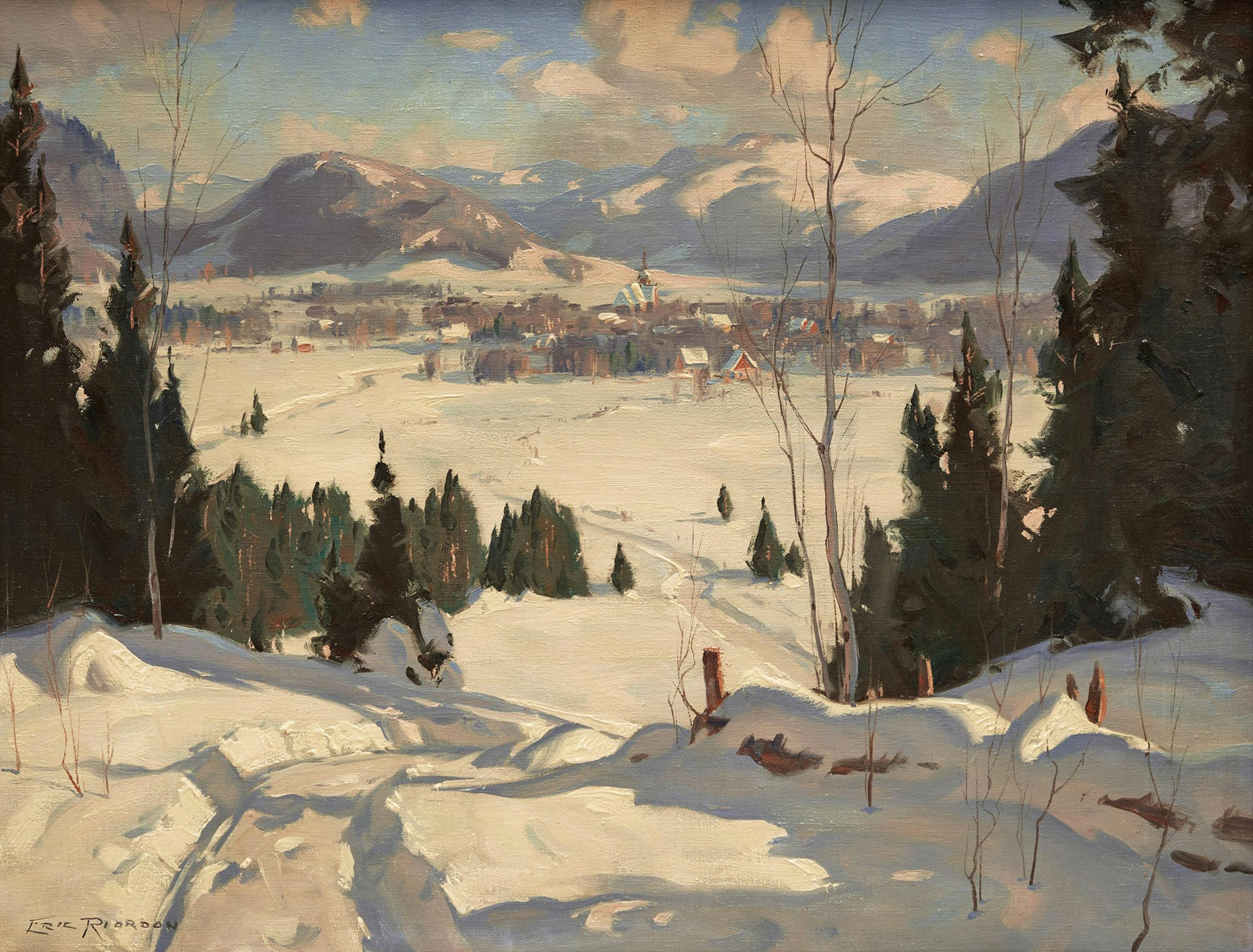 Eric J.B. Riordon (1906-1948) - Untitled (The Laurentians or St. Adele)