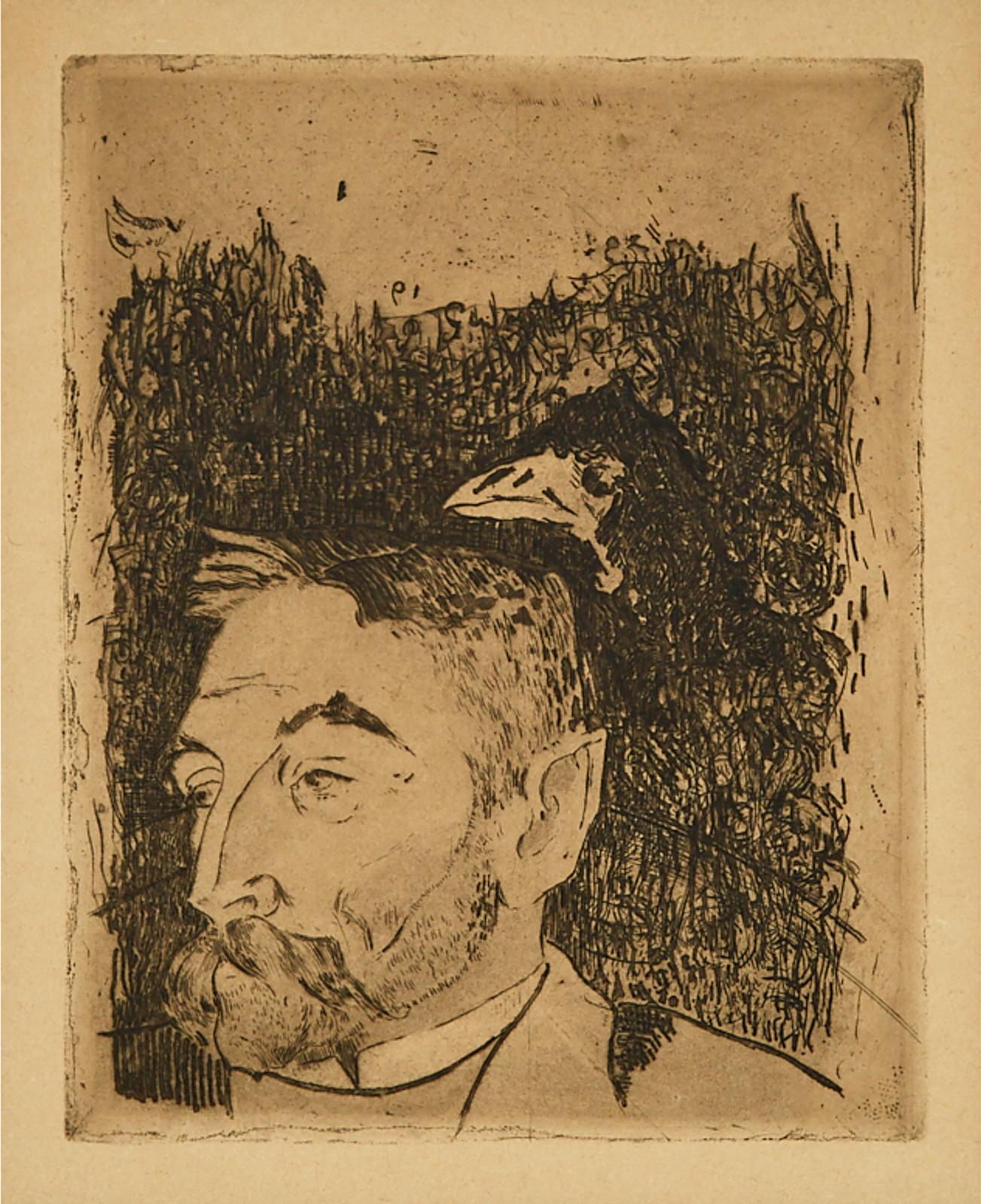 Paul Gauguin (1848-1903) - Portrait De Stéphane Mallarmé, 1891 [guérin 14; Mongan-Kornfeld-Joachim-Stauffer, 12]