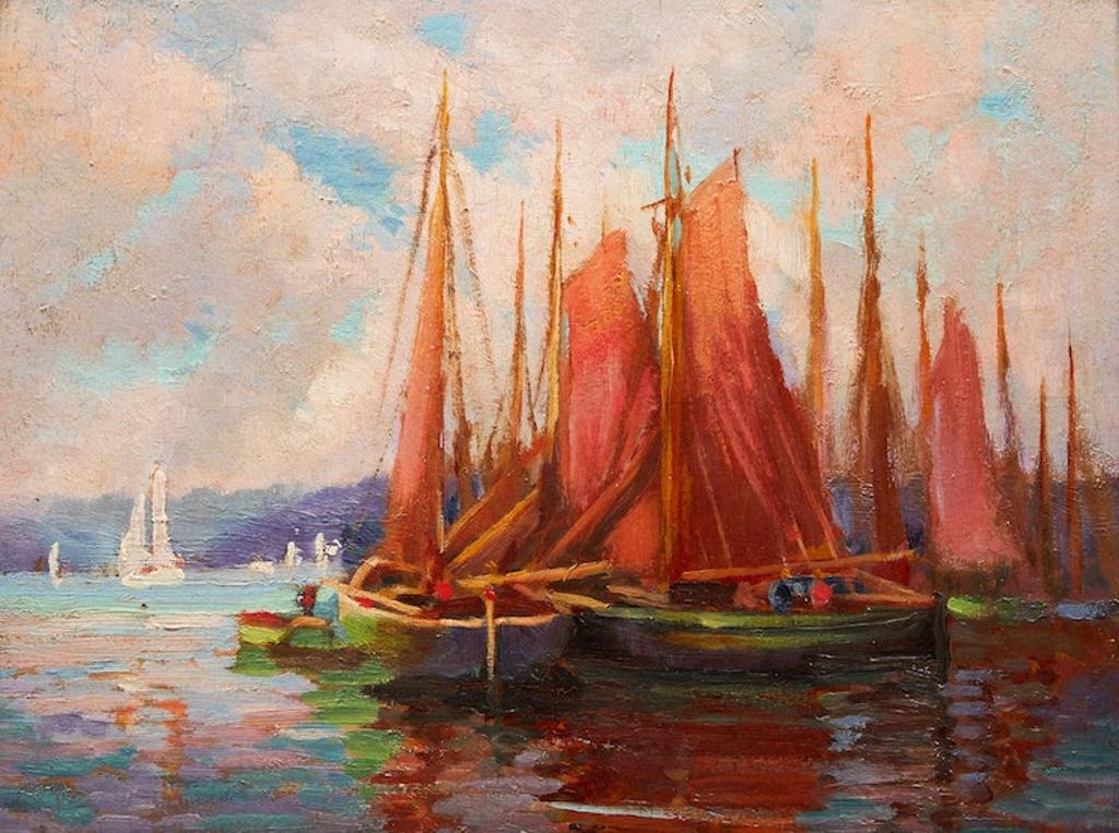 Emily Louise (Orr) Elliott (1867-1952) - Harbour Scene