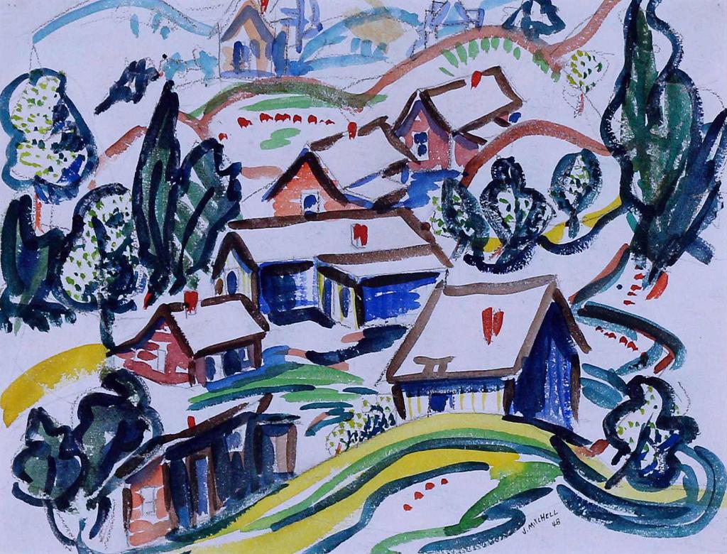 Janet Mitchell (1915-1998) - Early Calgary; 1948