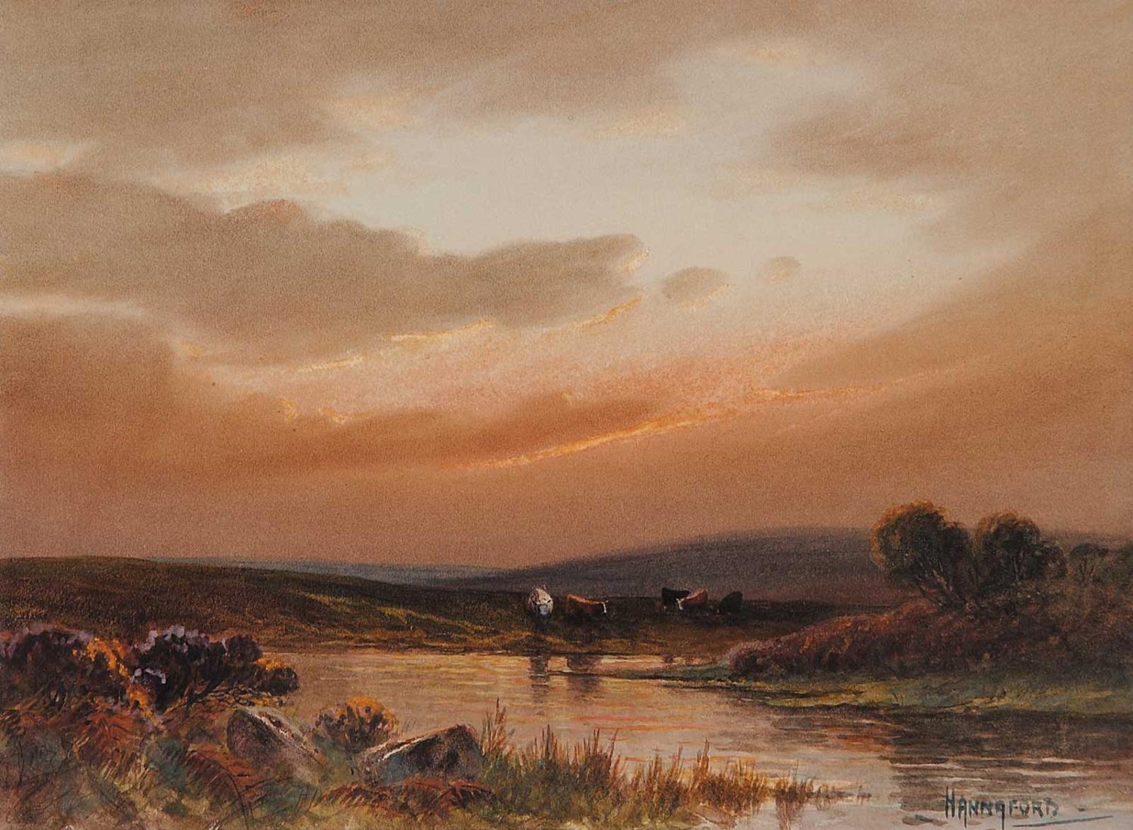 Charles E. Hannaford (1863-1955) - A Woodland Pool - Dartmoor