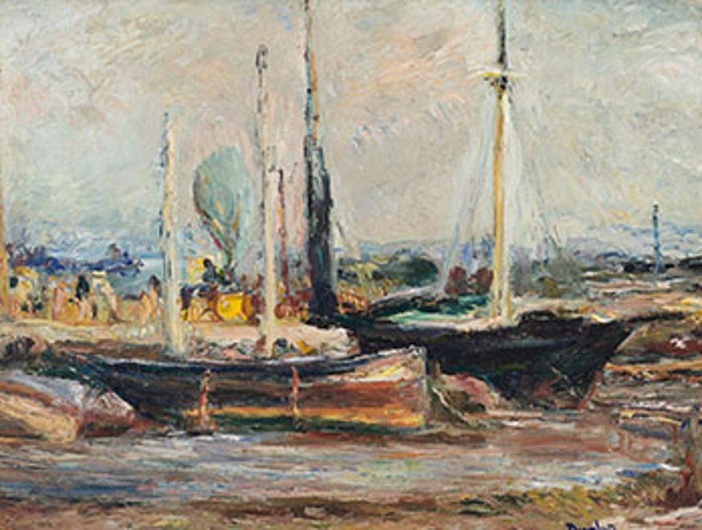 Ronald Ossory Dunlop (1894-1973) - Boats at Emsworth