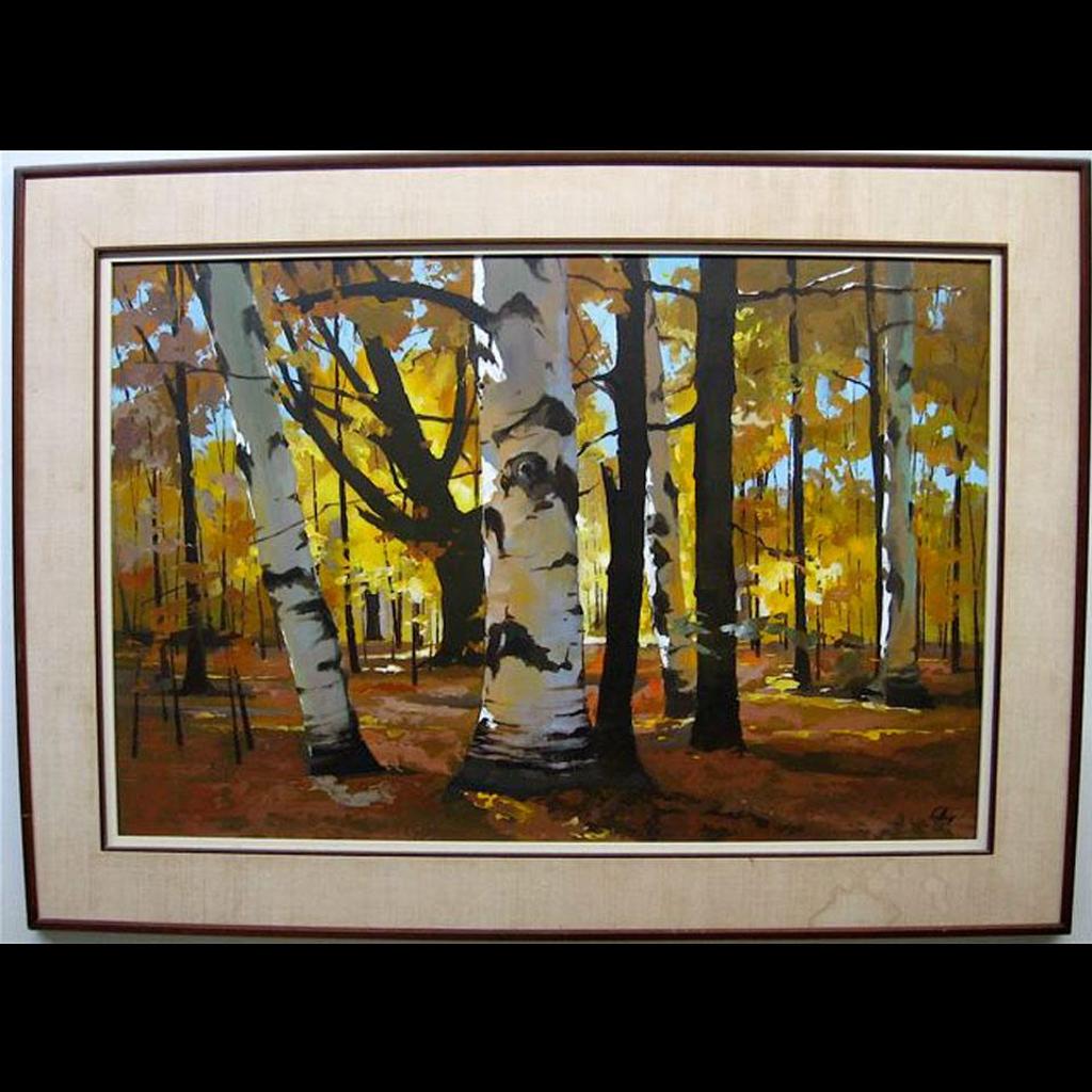 Ronald N. Okey (1921-2004) - Fall Woodland Scene