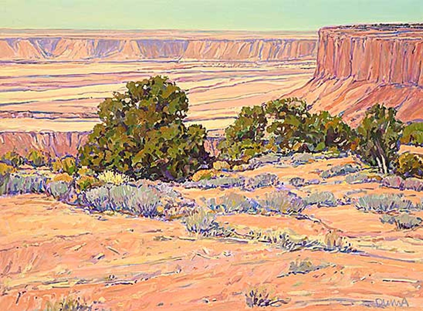 William (Bill) Duma (1936) - Overlooking the Canyon [View From the Rim]