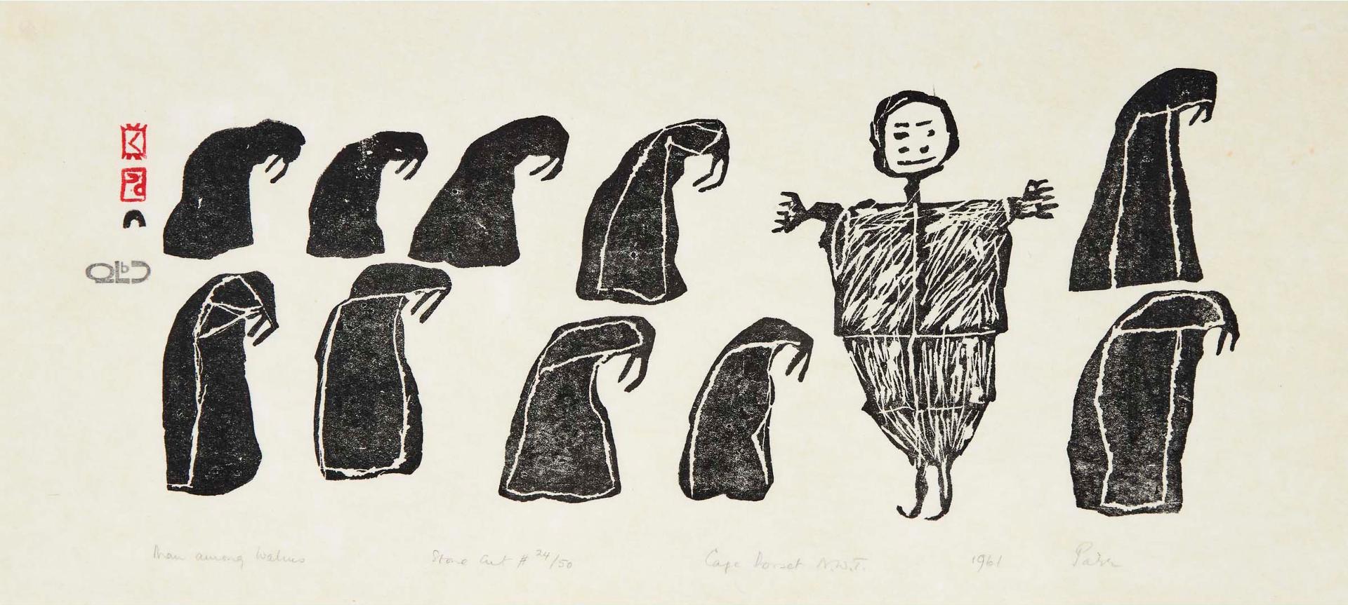 Parr (1893-1969) - Man Among Walrus, 1961