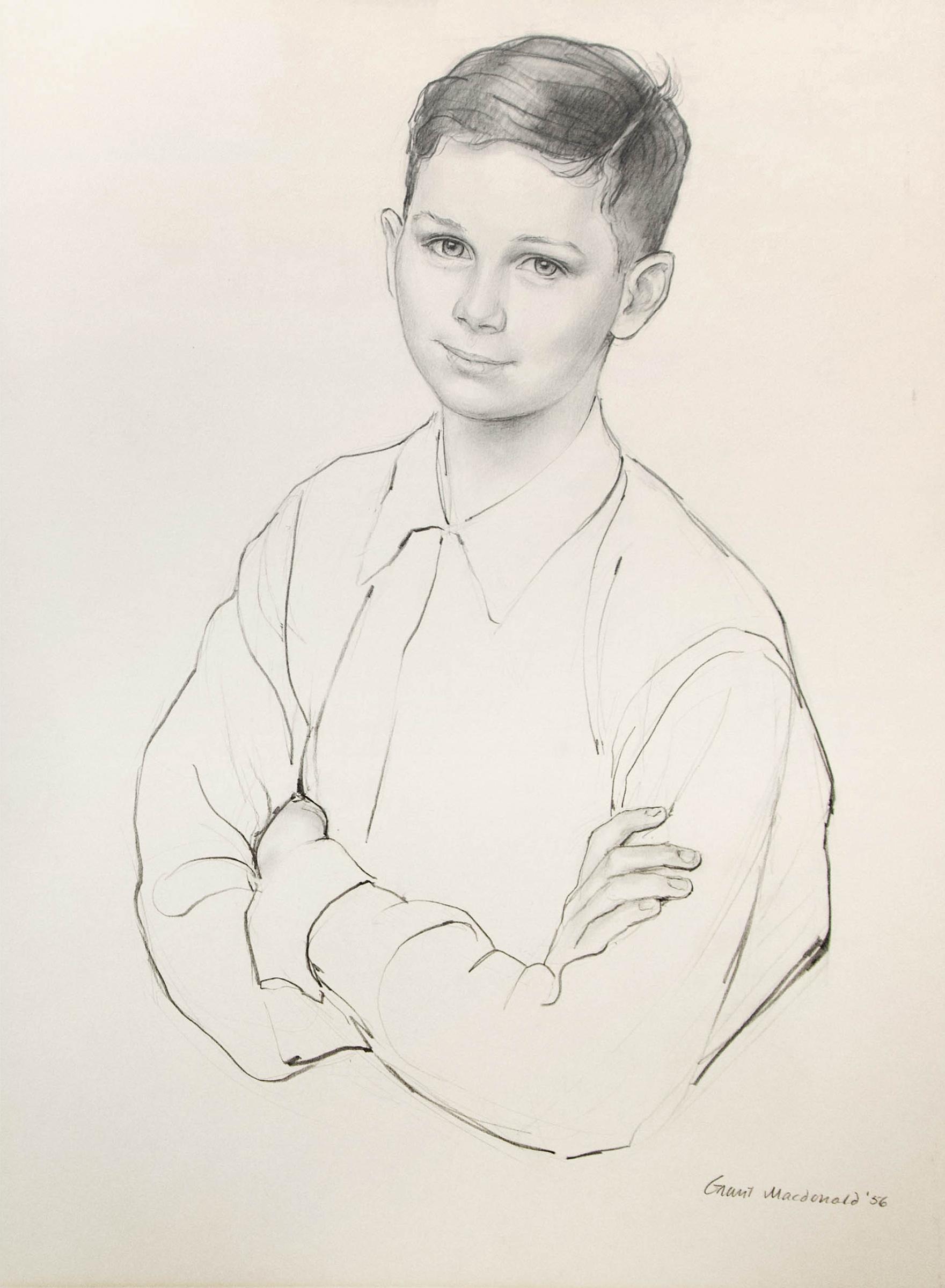 Grant Kenneth MacDonald (1909-1987) - Portrait Of A Young Lad