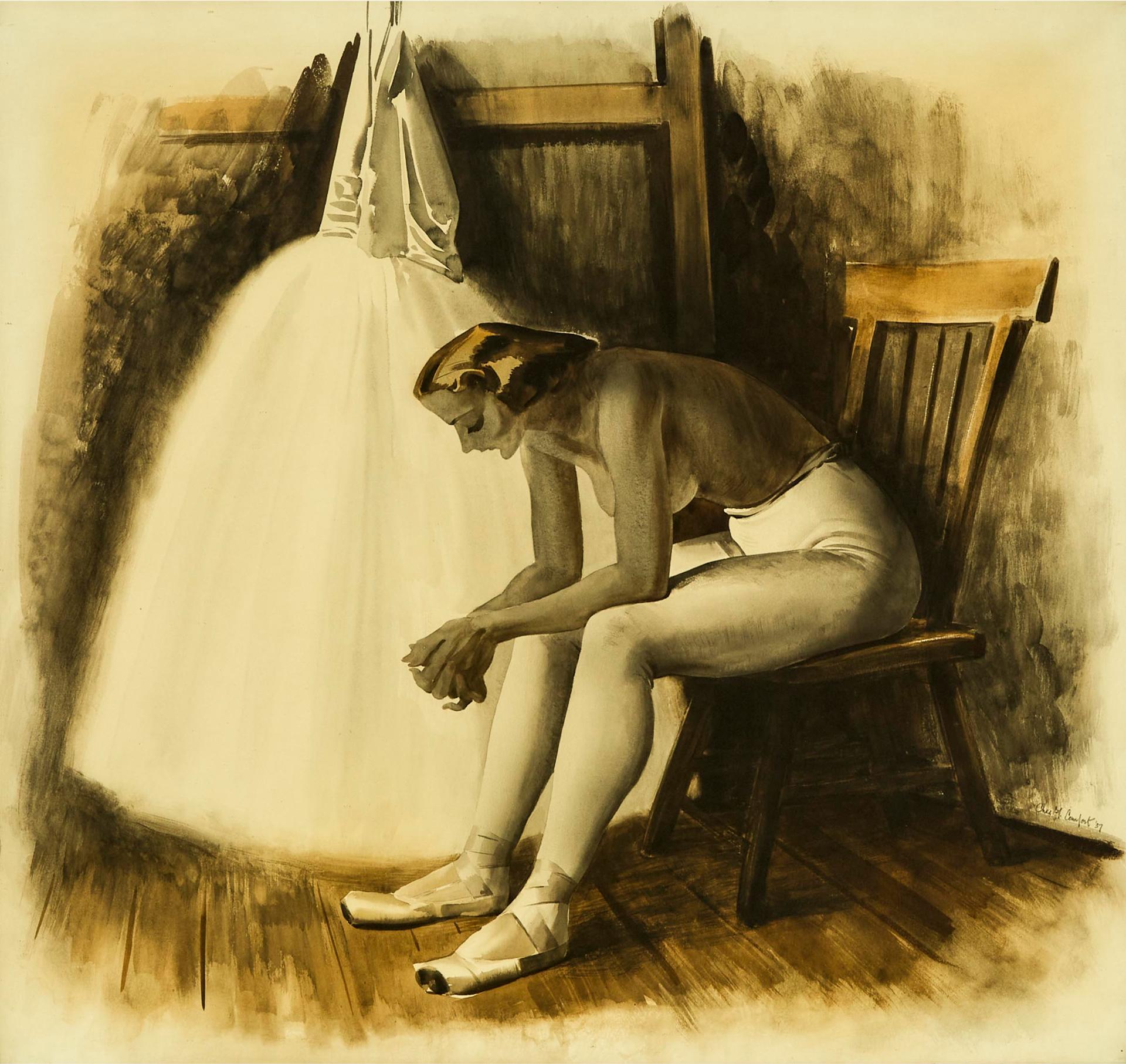 Charles Fraser Comfort (1900-1994) - Ballerina Resting, 1937