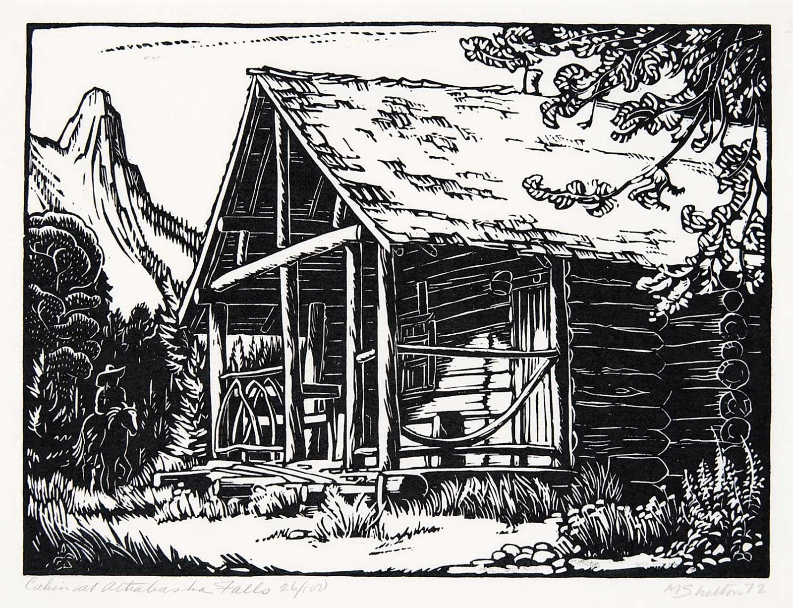 Margaret Dorothy Shelton (1915-1984) - Cabin at Athabasca Falls  #26/100