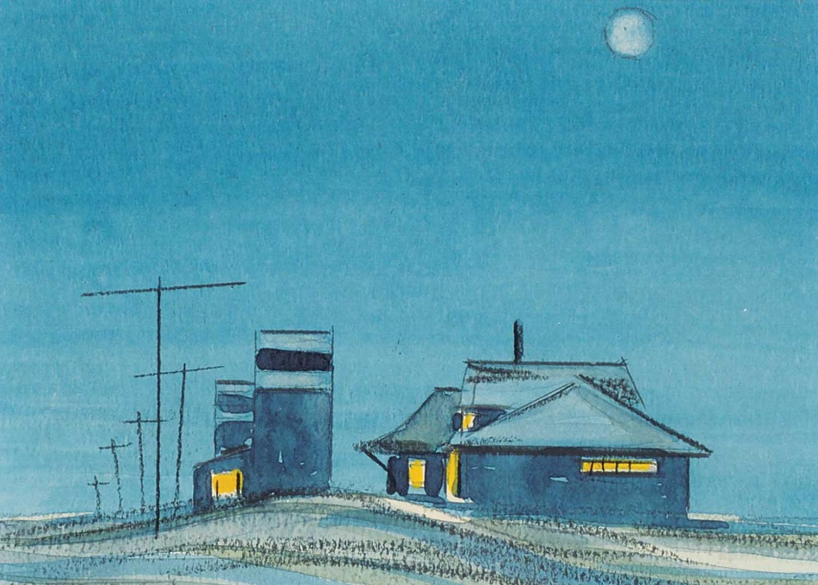 Robert Newton Hurley (1894-1980) - Prairie Nocturne