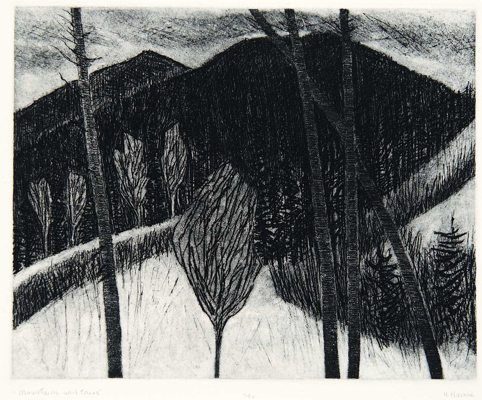 Dora Helen Mackie (1926) - Mountains and Trees  #1/50