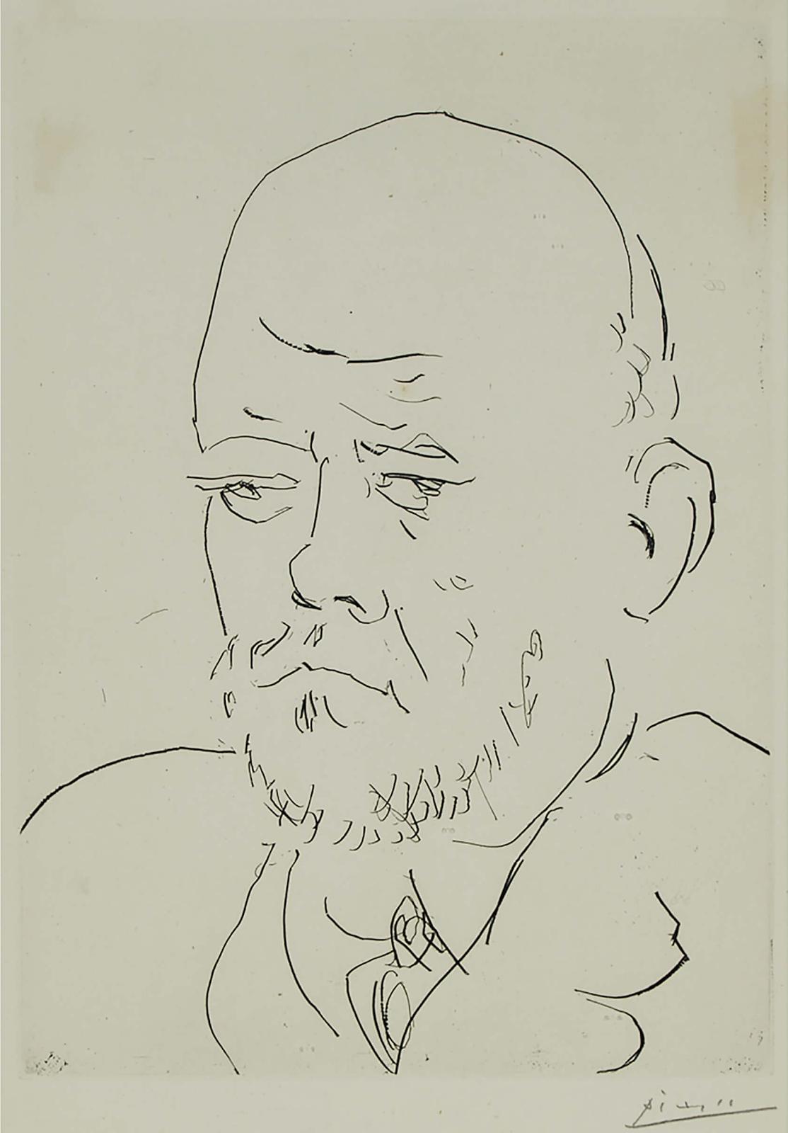 Pablo Ruiz Picasso (1881-1973) - Portrait Of Vollard Iv (From La Suite Vollard), 1937 [bloch, 233]