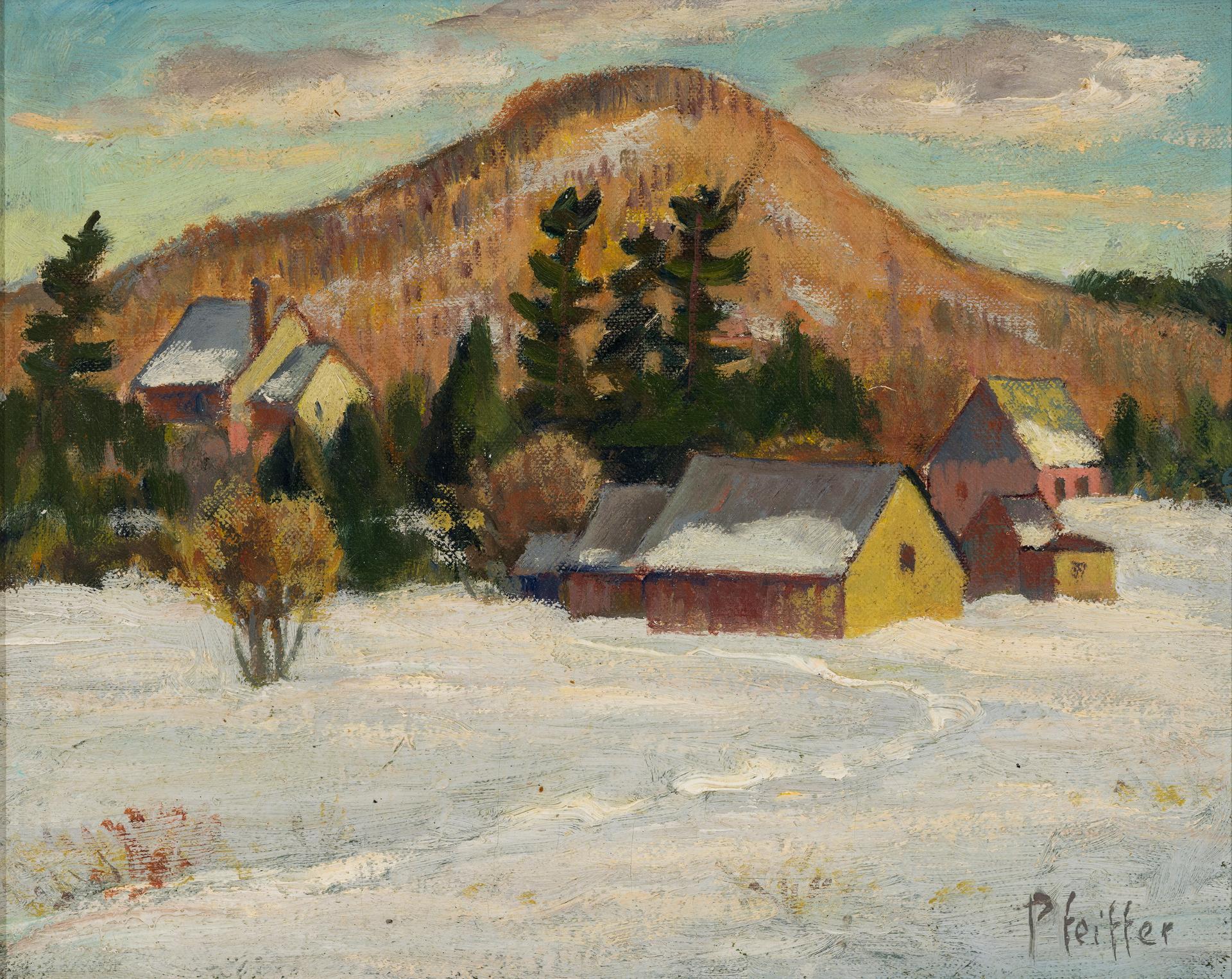 Gordon Edward Pfeiffer (1899-1983) - Winter Up North, 1963