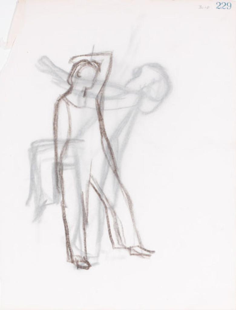 William Goodridge Roberts (1921-2001) - Standing Figure / Moving Figure (verso)