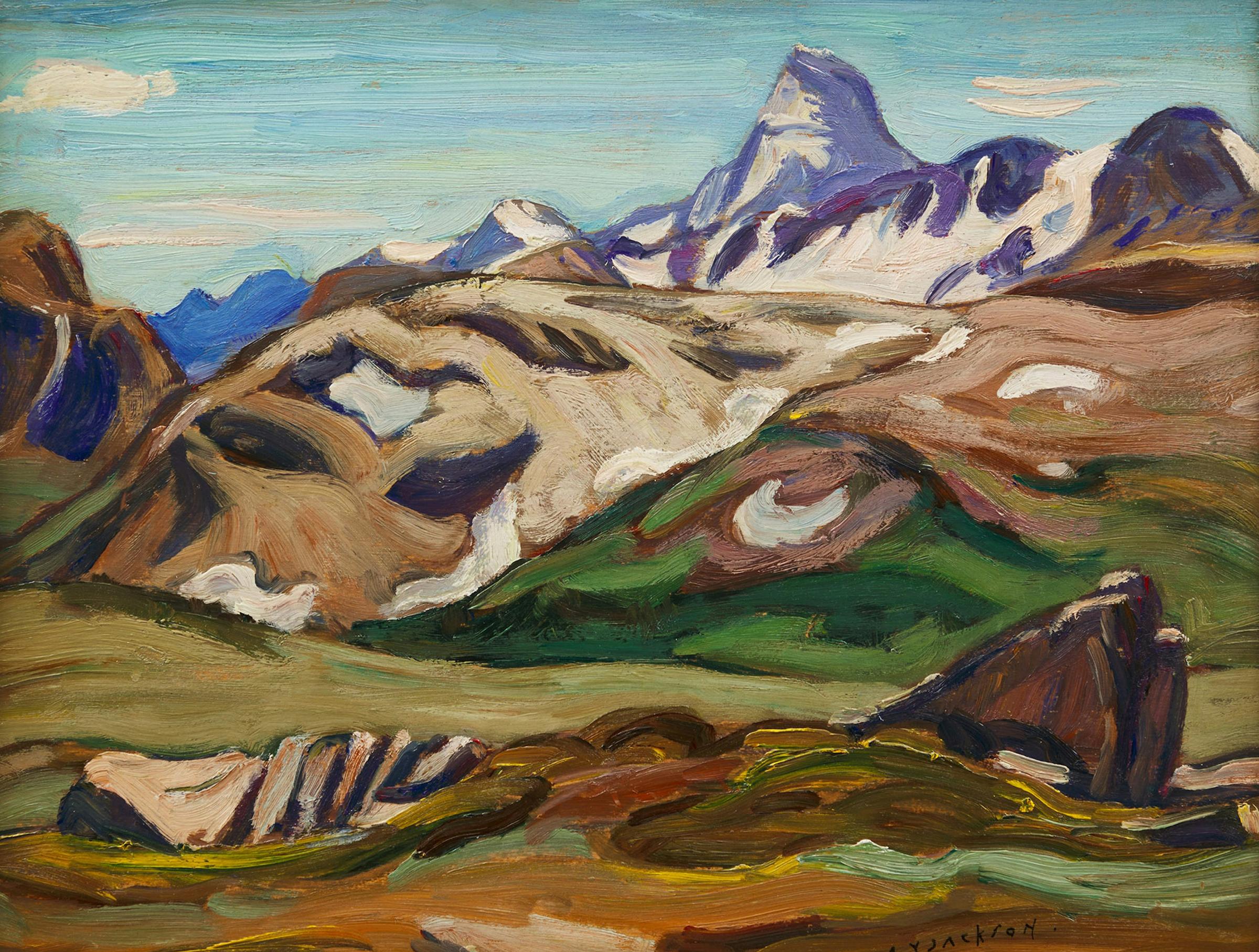 Alexander Young (A. Y.) Jackson (1882-1974) - Early Spring in the Rockies