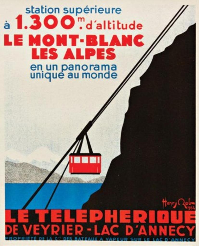 Rene Besserve (1883-1959) - Le Telepherique