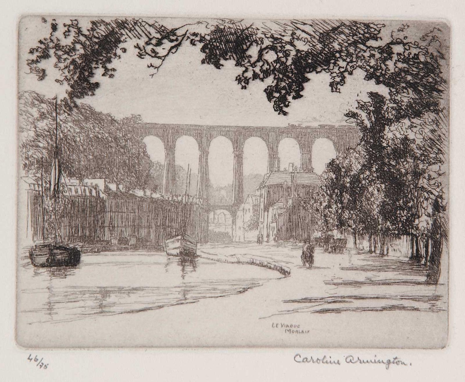 Caroline Helena Armington (1875-1939) - Le Viaduc Morlaix  #46/75