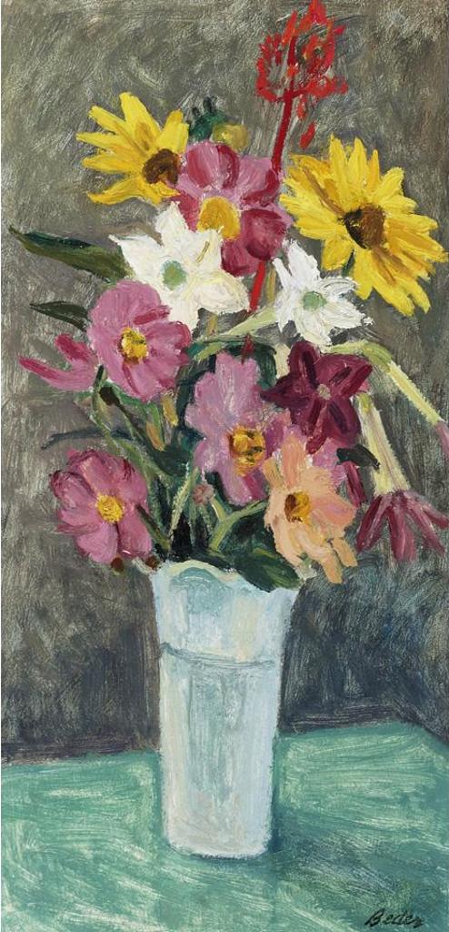 Jack Beder (1910-1987) - Pink And Yellow Bouquet